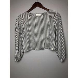 Treasure & Bond striped crop top size L (10/12)